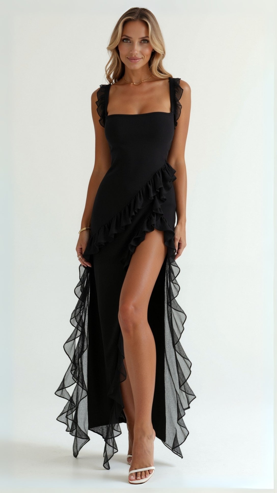 Women's Ruffle Maxi Dress
