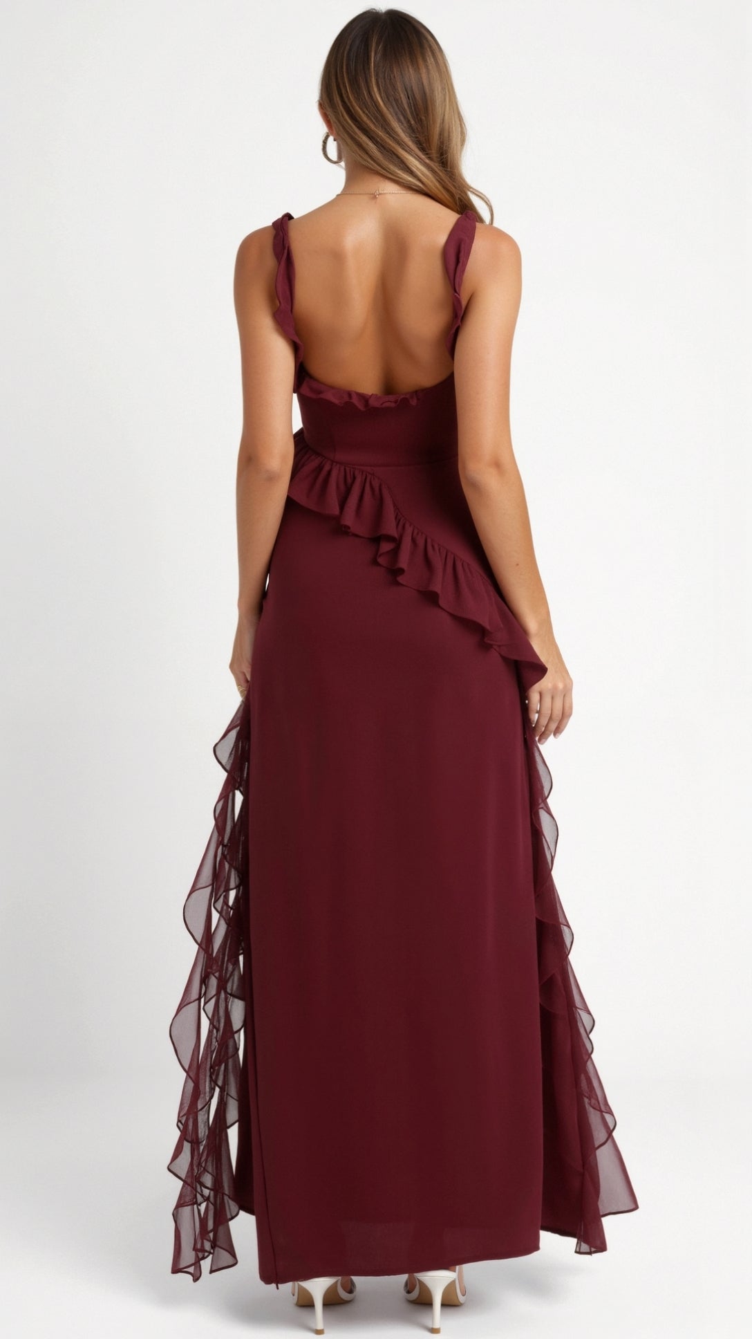 Women's Ruffle Maxi Dress