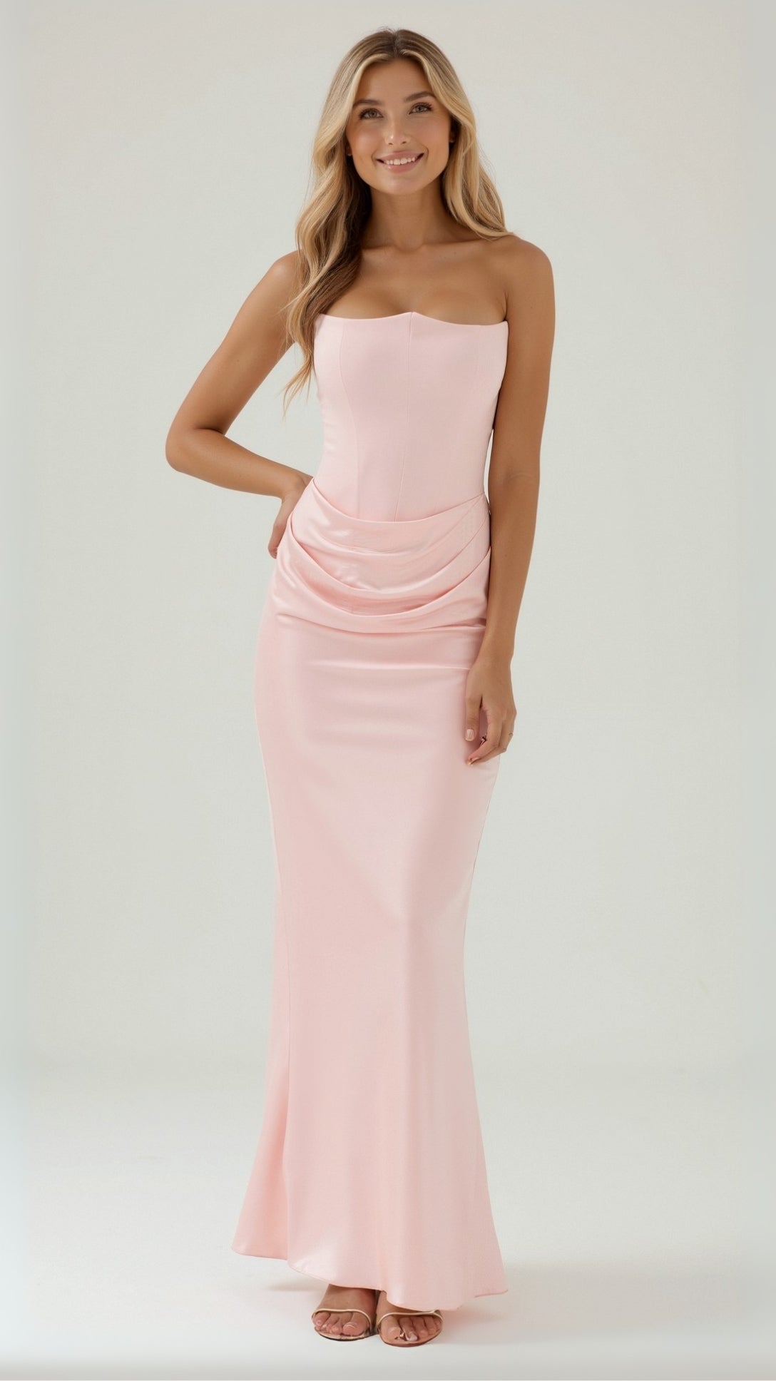 Women's Strapless Maxi Dress