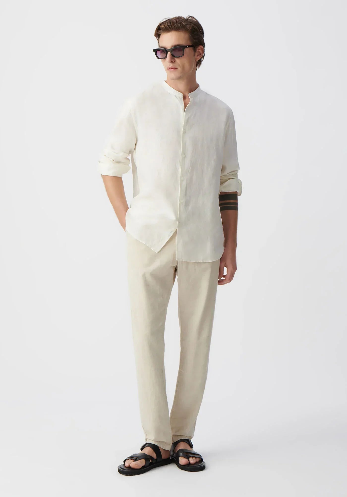 Men's Stand Collar Shirt