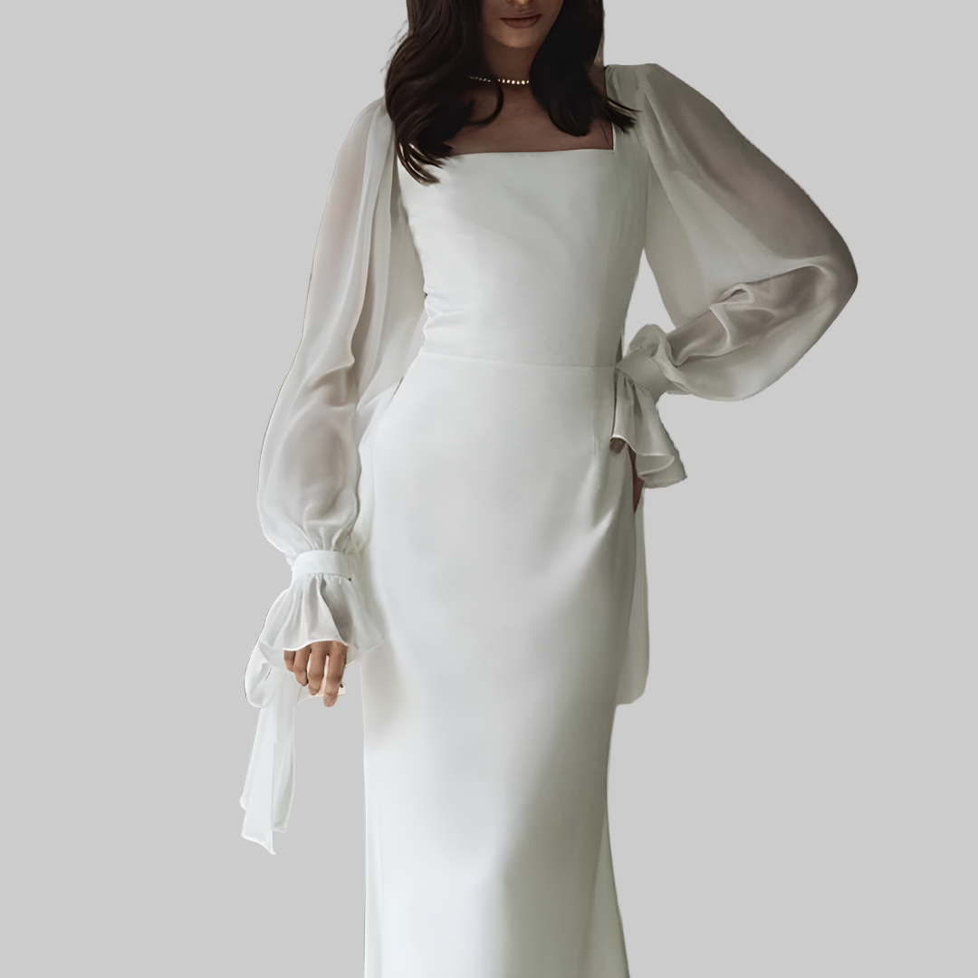 Women's Square Neckline Maxi Dress