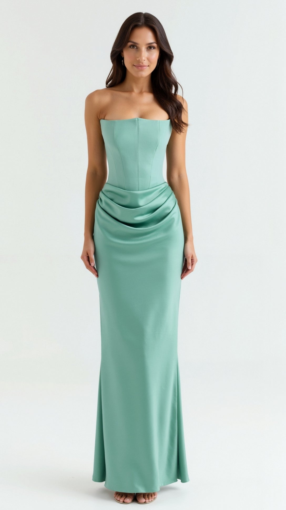 Women's Strapless Maxi Dress