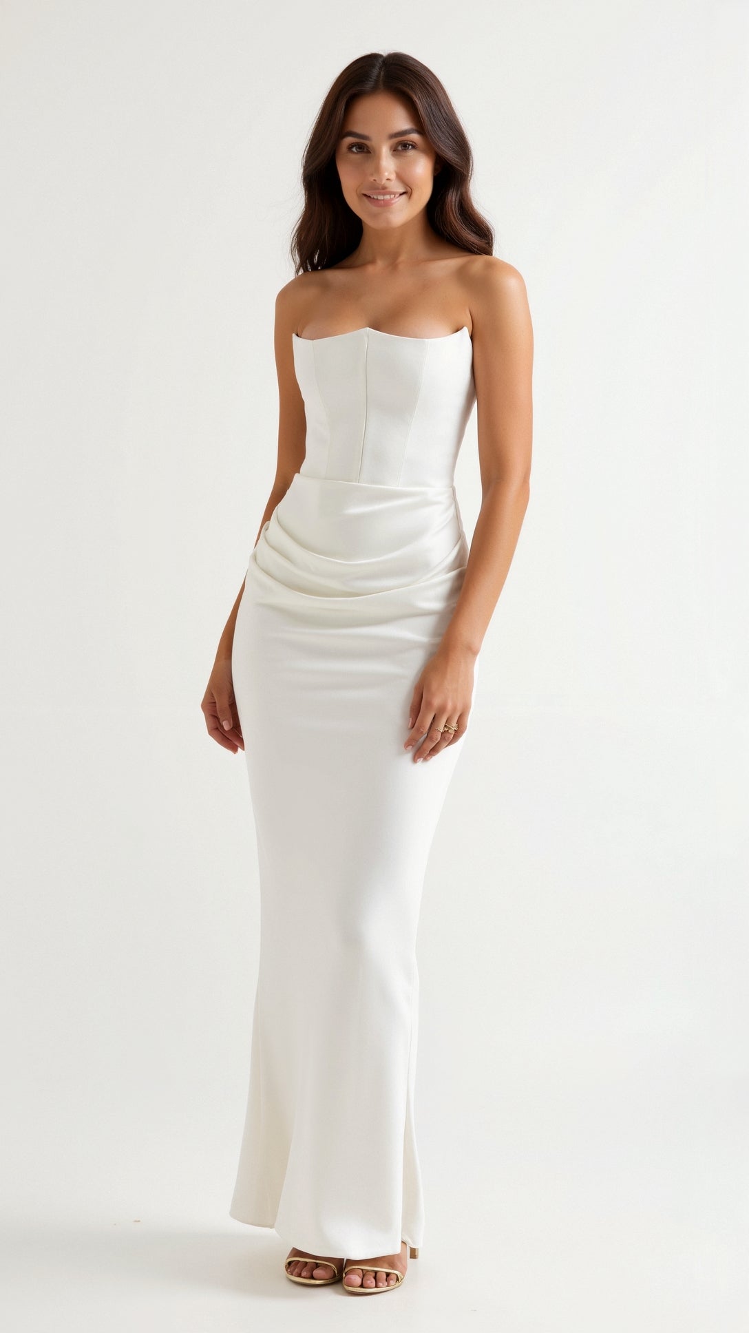 Women's Strapless Maxi Dress